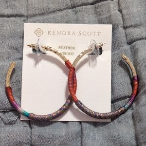 Kendra Scott Colorful Wrapped Hoop Earrings